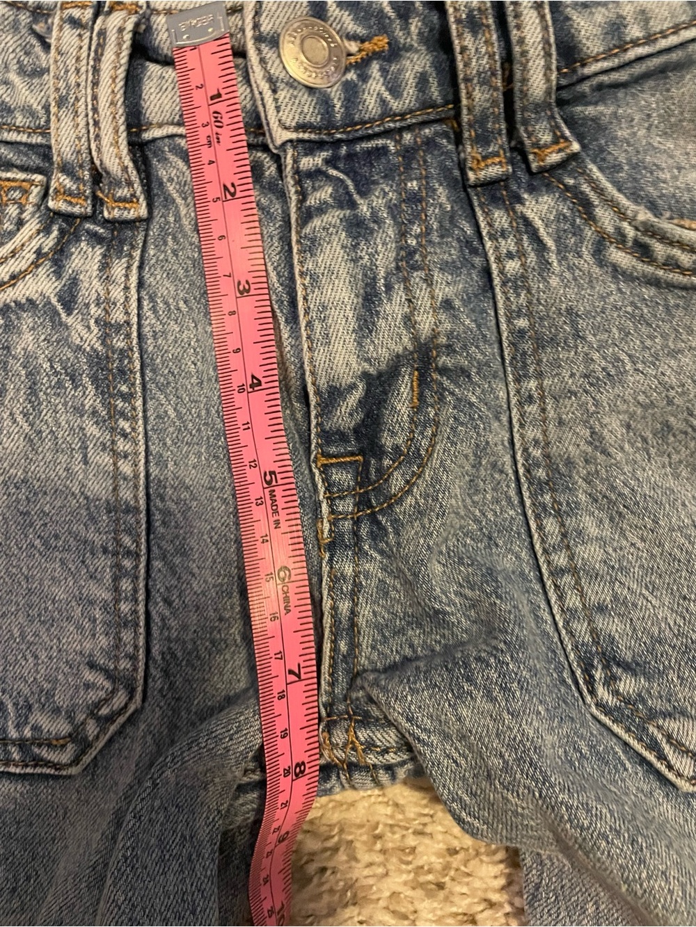 Aeropostale Mid Rise Utility Light Wash Cargo Flare Jeans - 00R - Picture 7 of 9